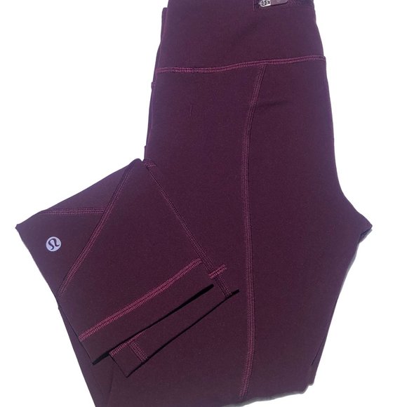 lululemon  wine leggings - Picture 5 of 7